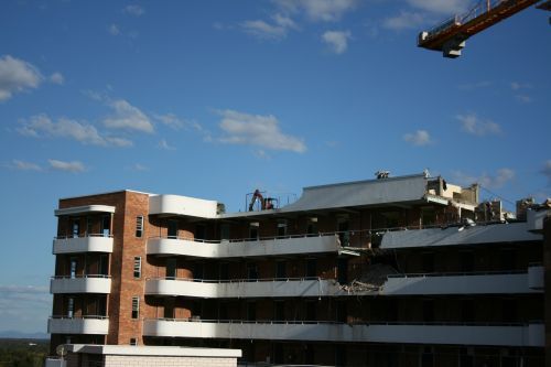 Damaged Building — Greg Thompson Earthmoving in Pink Lily, QLD
