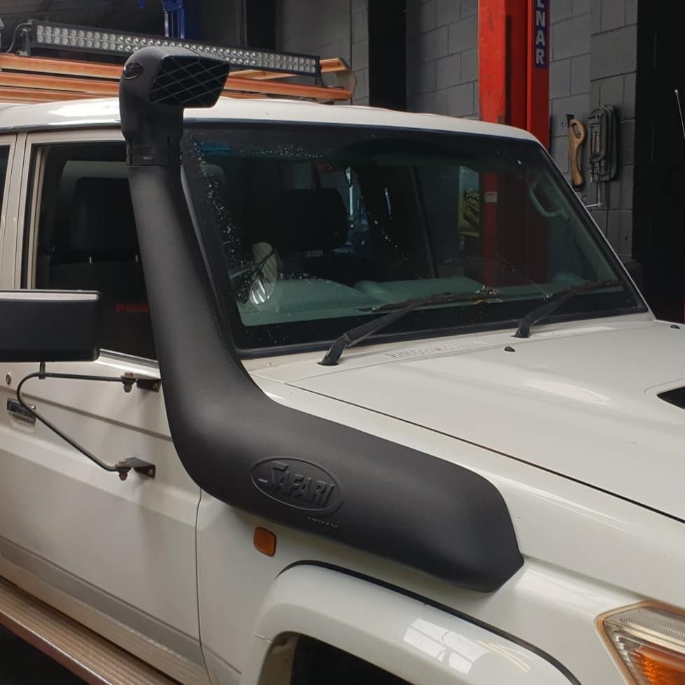 A White Truck With A Black Snorkel  — Sebring All Mechanical Repairs In Mermaid Beach, QLD
