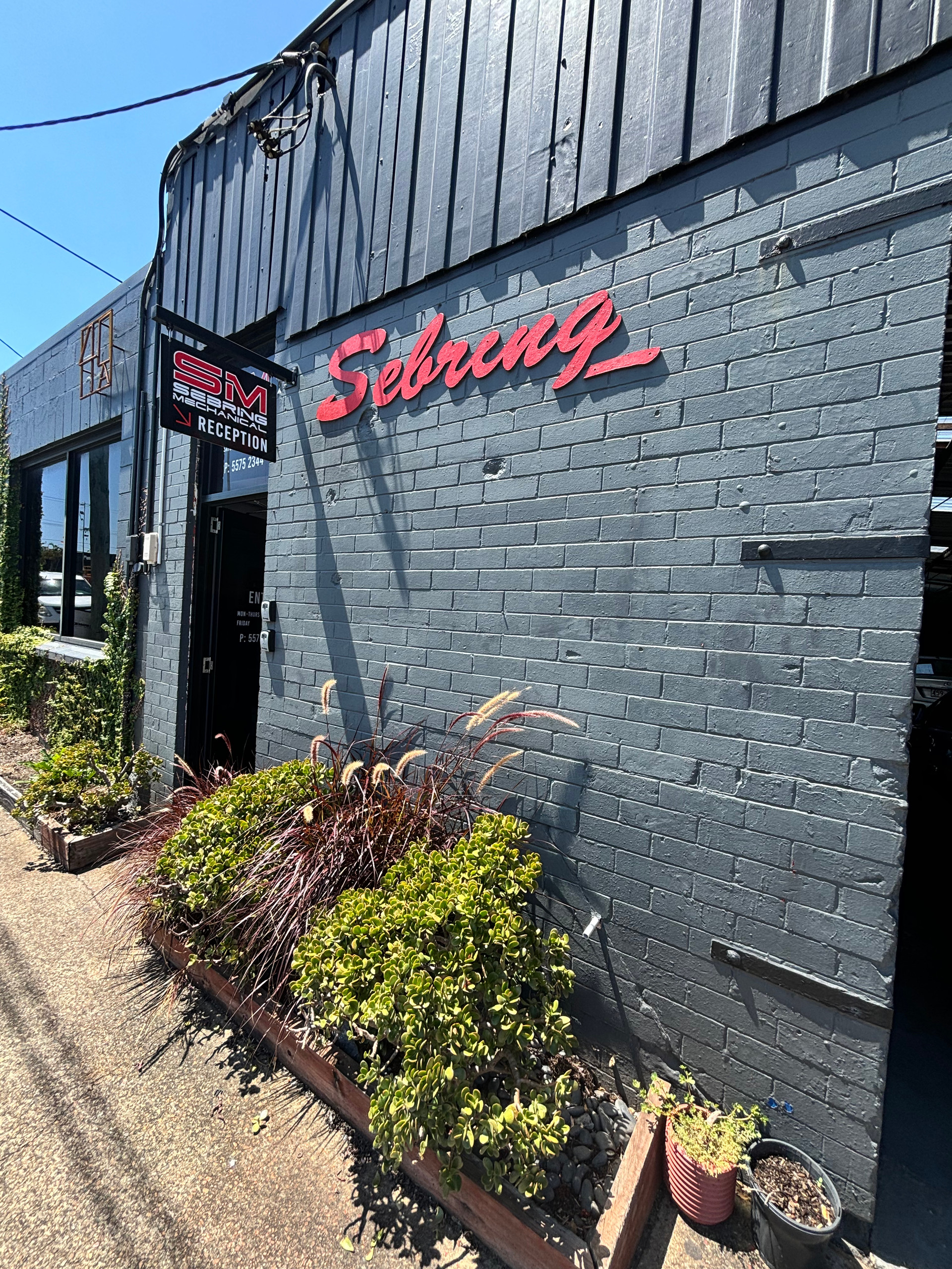 The Front Of A Mechanical Workshop With A Sign — Sebring All Mechanical Repairs In Mermaid Beach, QLD