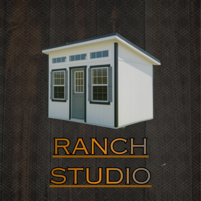 SLANT ROOF STUDIO WITH LARGE WINDOWS AND 9 LITE DOOR AUSTIN TEXAS