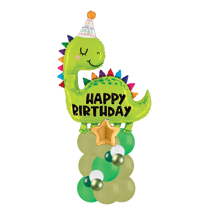 Dinosaur green column