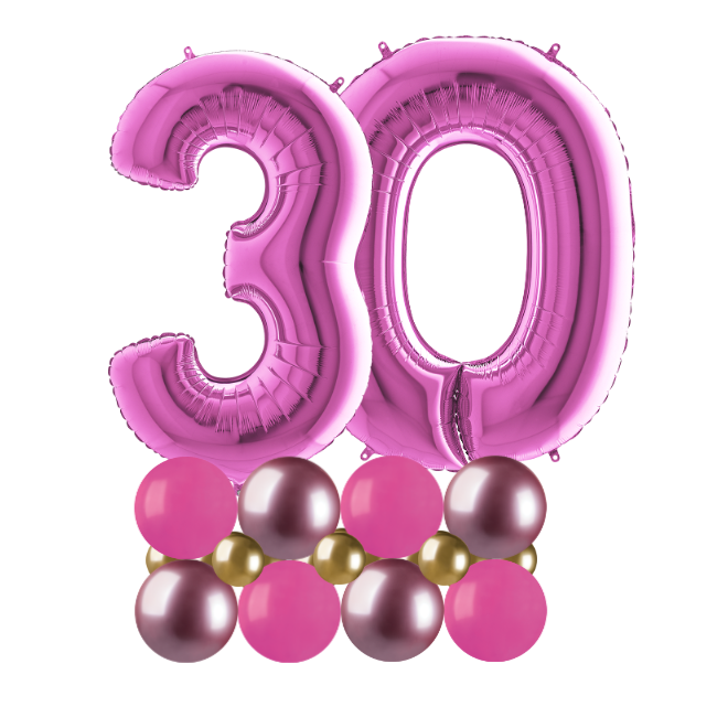 pink and gold luxury number 30