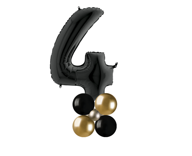 black and goldstack number 4