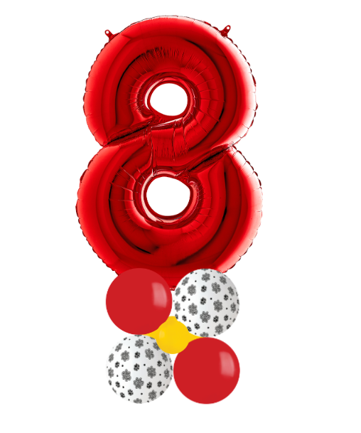 Red and paw print stack number 8