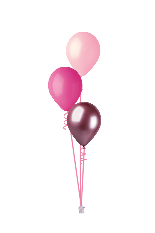 happy birthday pink select helium