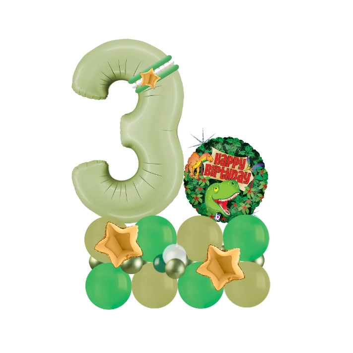 Dinosaur green signature number 4