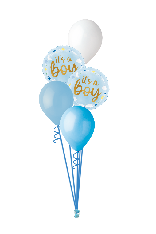 Baby boy luxury helium