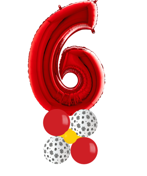 Red and paw print stack number 6