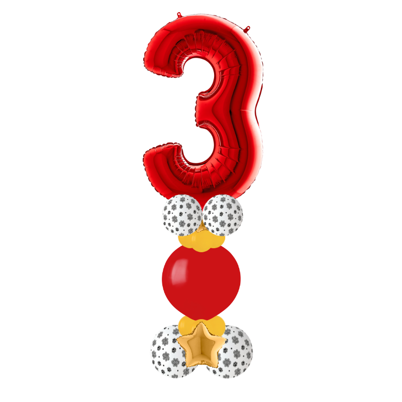 Red bubble column number 3