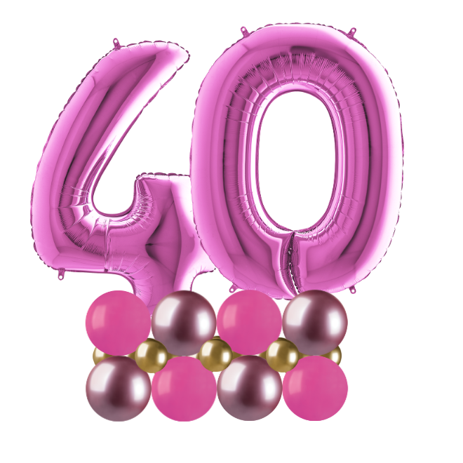 pink and gold luxury number 40