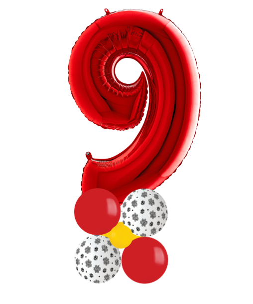 Red and paw print stack number 9