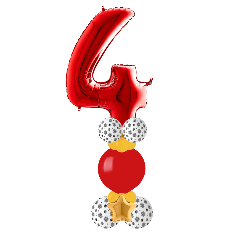 Red bubble column number 4