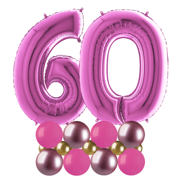 pink and gold luxury number 60