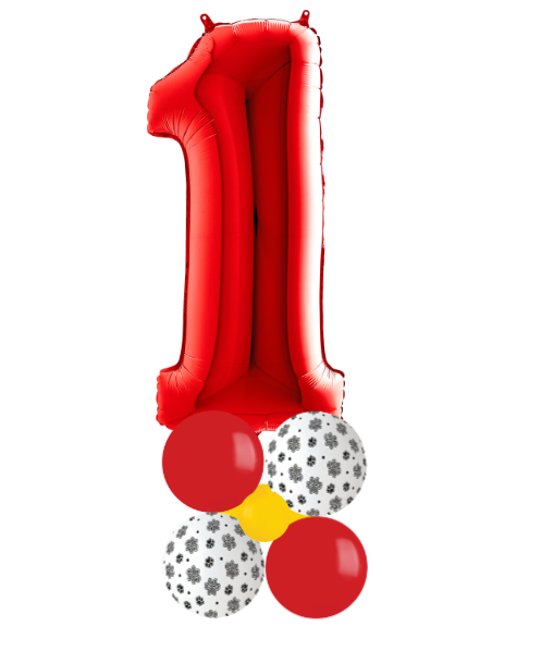 Red and paw print stack number 1