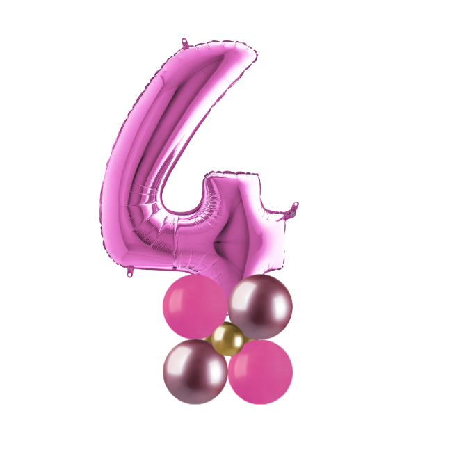 pink and gold stack number 4