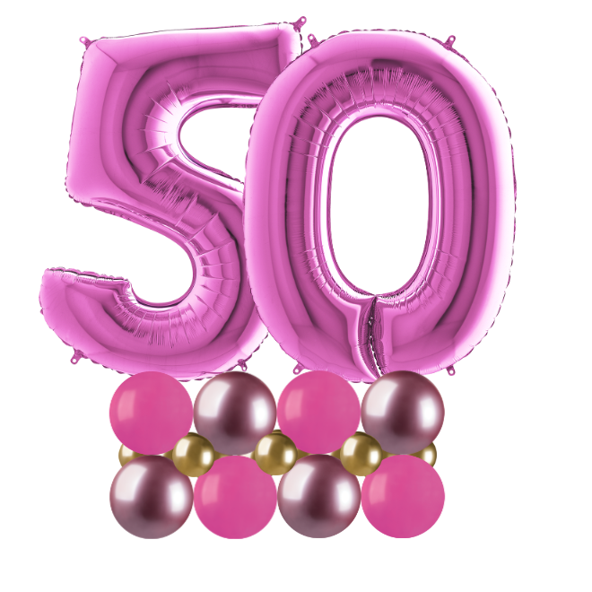 pink and gold luxury number 50
