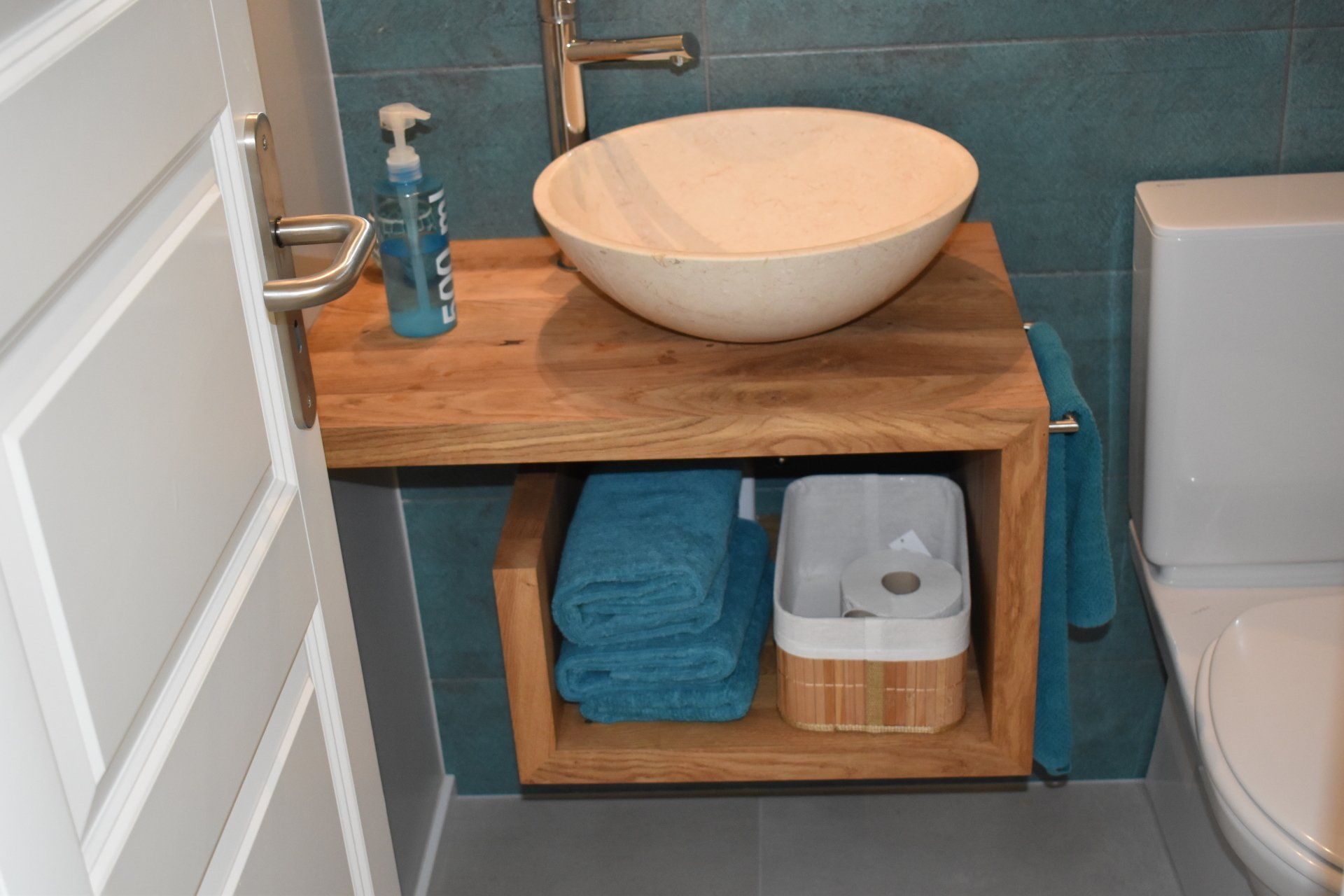 salle de bains menuiserie luquiens