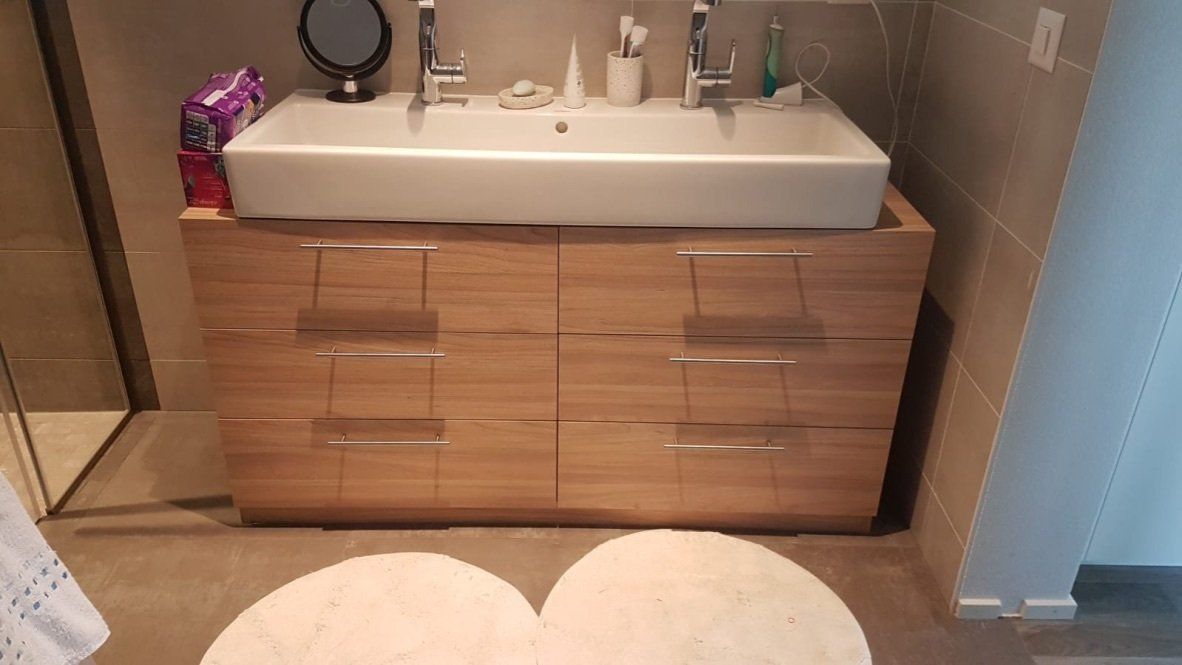 salle de bain menuiserie luquiens