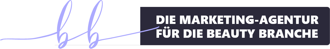 A sign that says die marketing-agentur fur die beauty branche