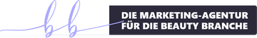A sign that says die marketing-agentur fur die beauty branche