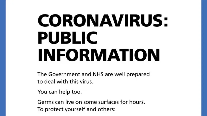 What is the latest coronavirus advice?