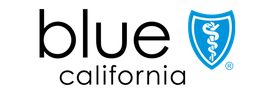 The blue california logo has a blue shield with a caduceus on it.