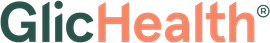 A glic health logo on a white background