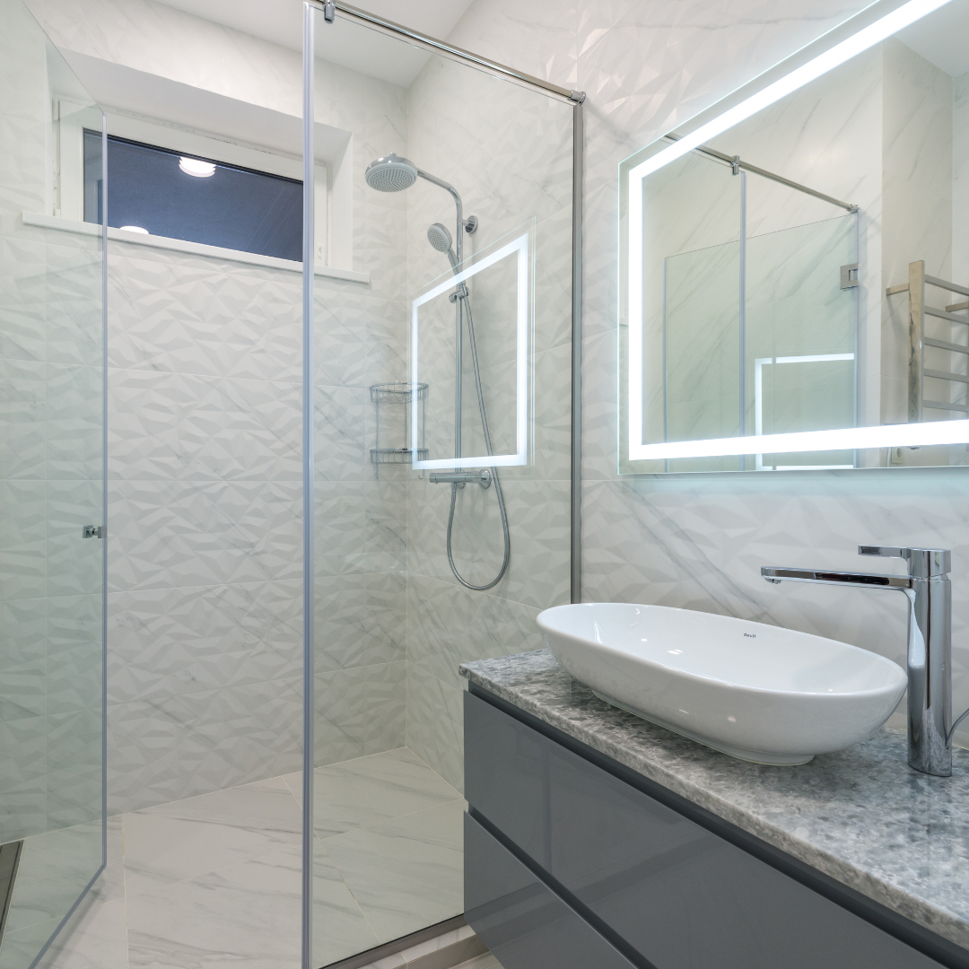 Vitre salle de bain sur mesure