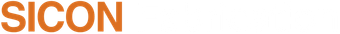 Orange “SICON” logo on a white background
