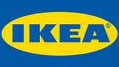 IKEA logo in blue lettering on a yellow oval background