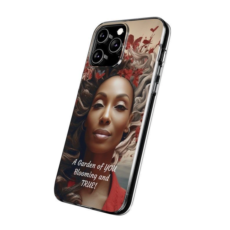 Clear Silicone Phone Cases - Black Queen: A Garden of YOU