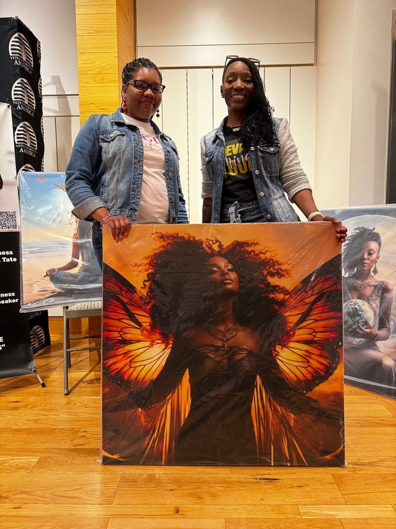 Beautiful Butterfly Goddess Canvas Gallery Wraps