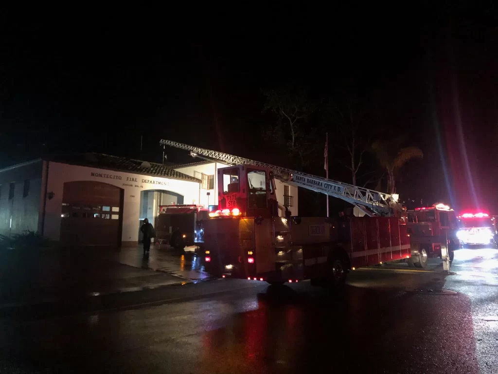 Montecito Fire Department Station 2 Fire Incident - Fire Put Out