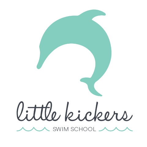 Teal dolphin leaping above 