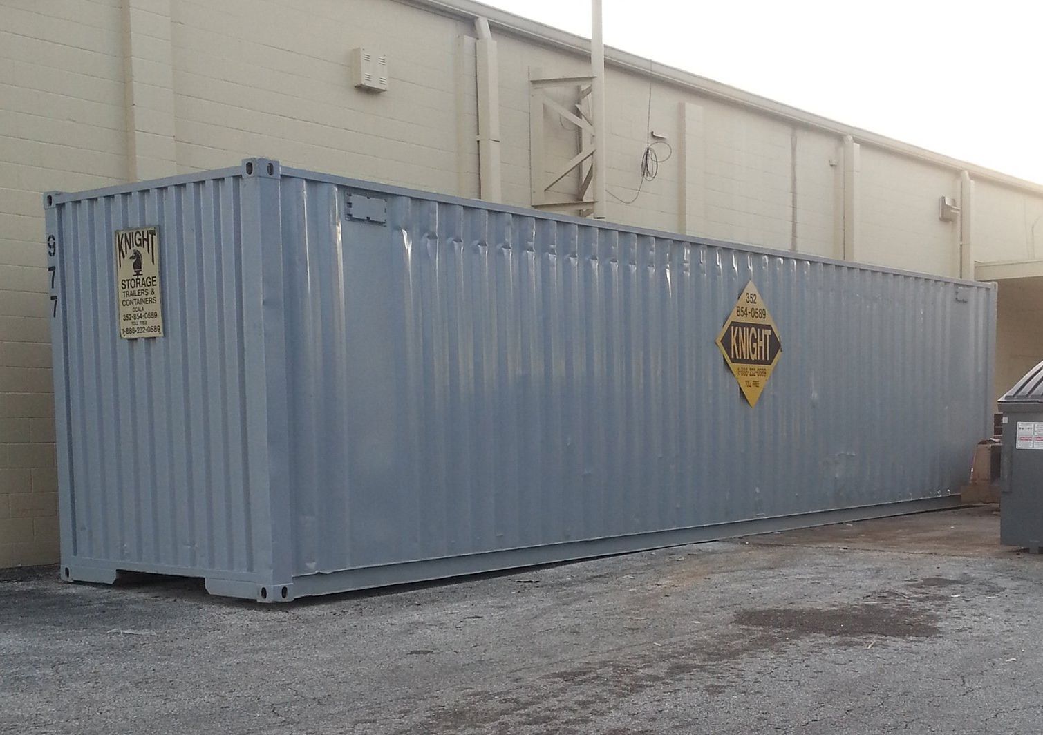 Ground Container Behind Local Business