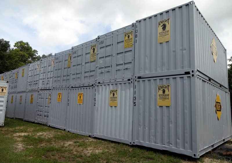 A selection of steel storage containers for sale in Ocala, FL