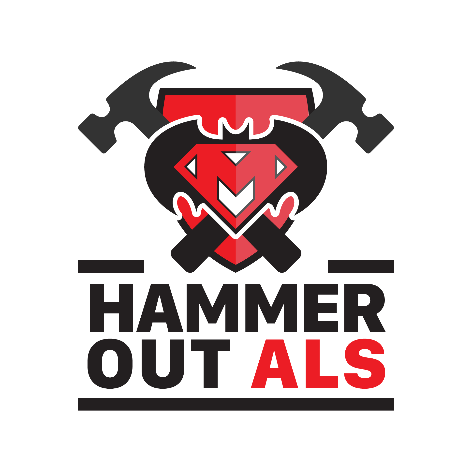 A logo for a company called hammer out als