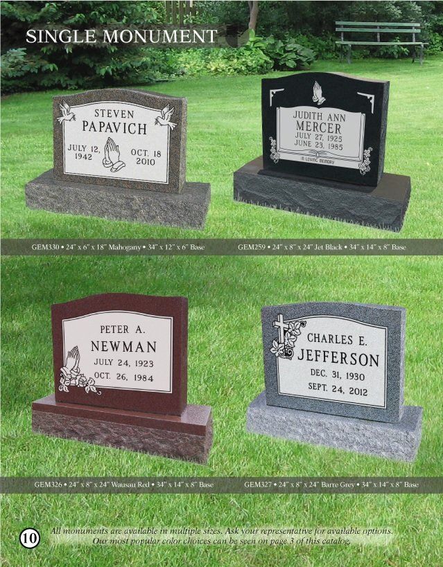 A picture of a single monument in a cemetery