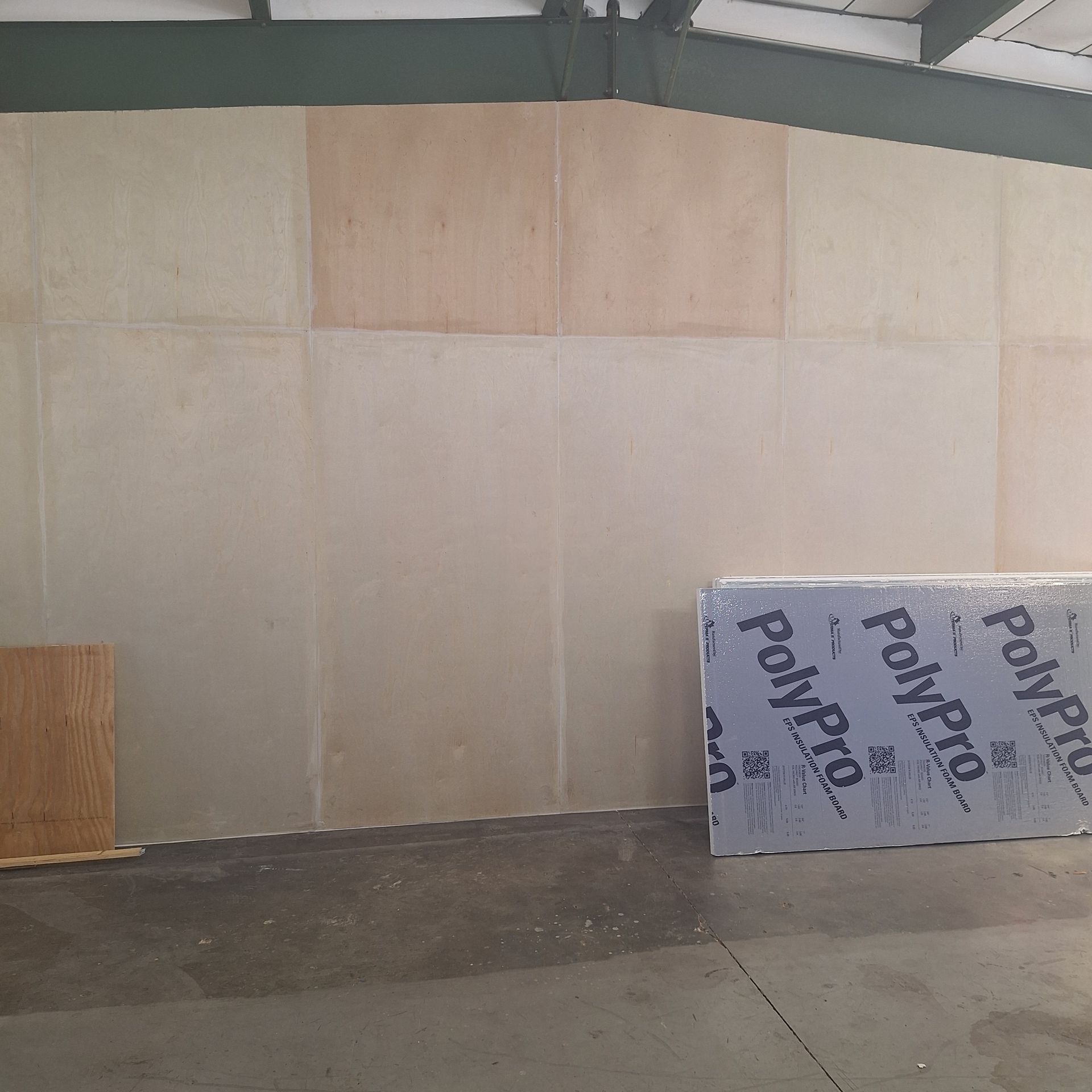 A warehouse with a box that says polypro on it