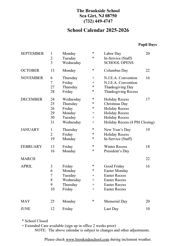 School Calendar 2024-2025 School Calendar 2024-2025