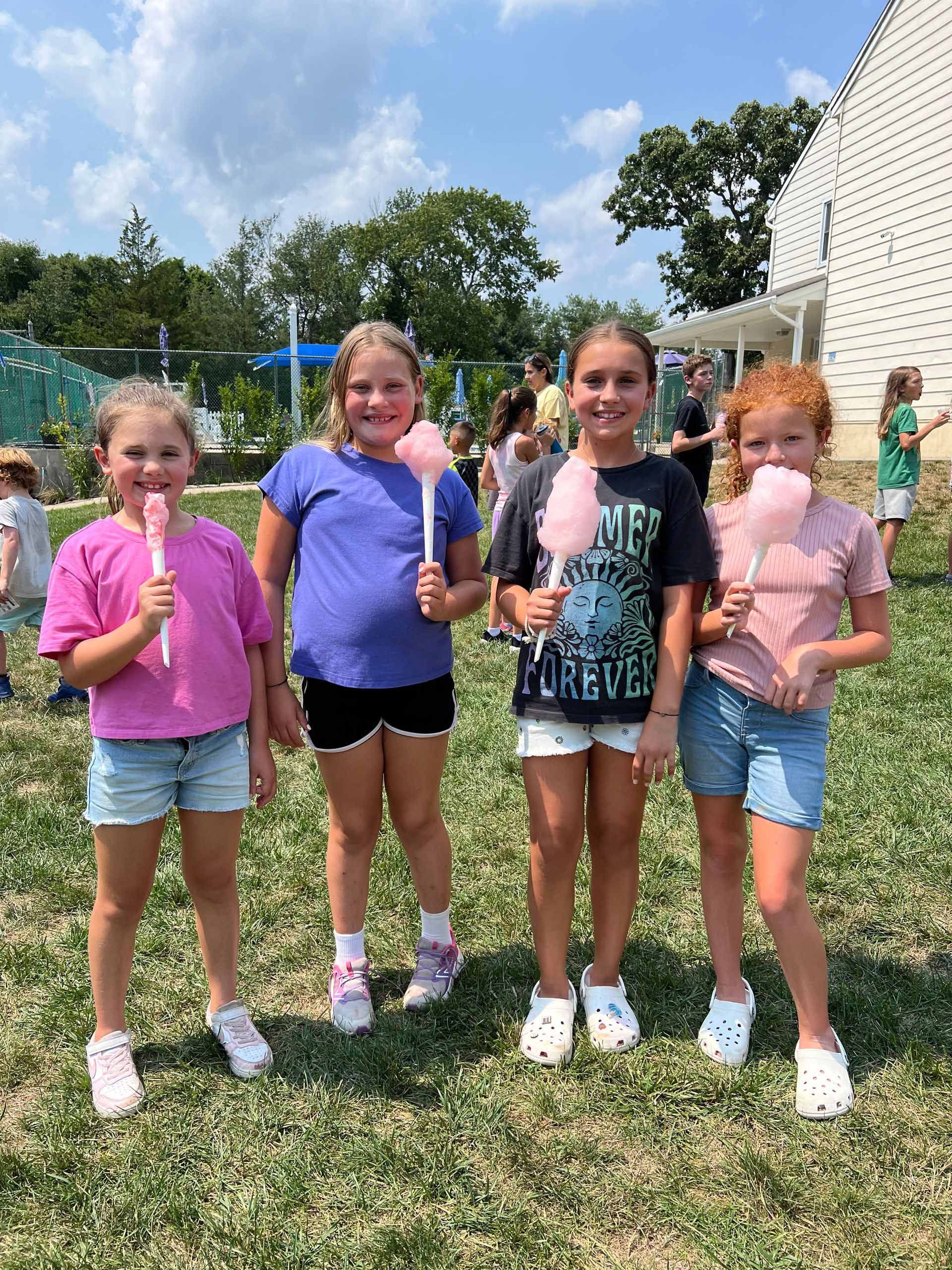 Four young girls.