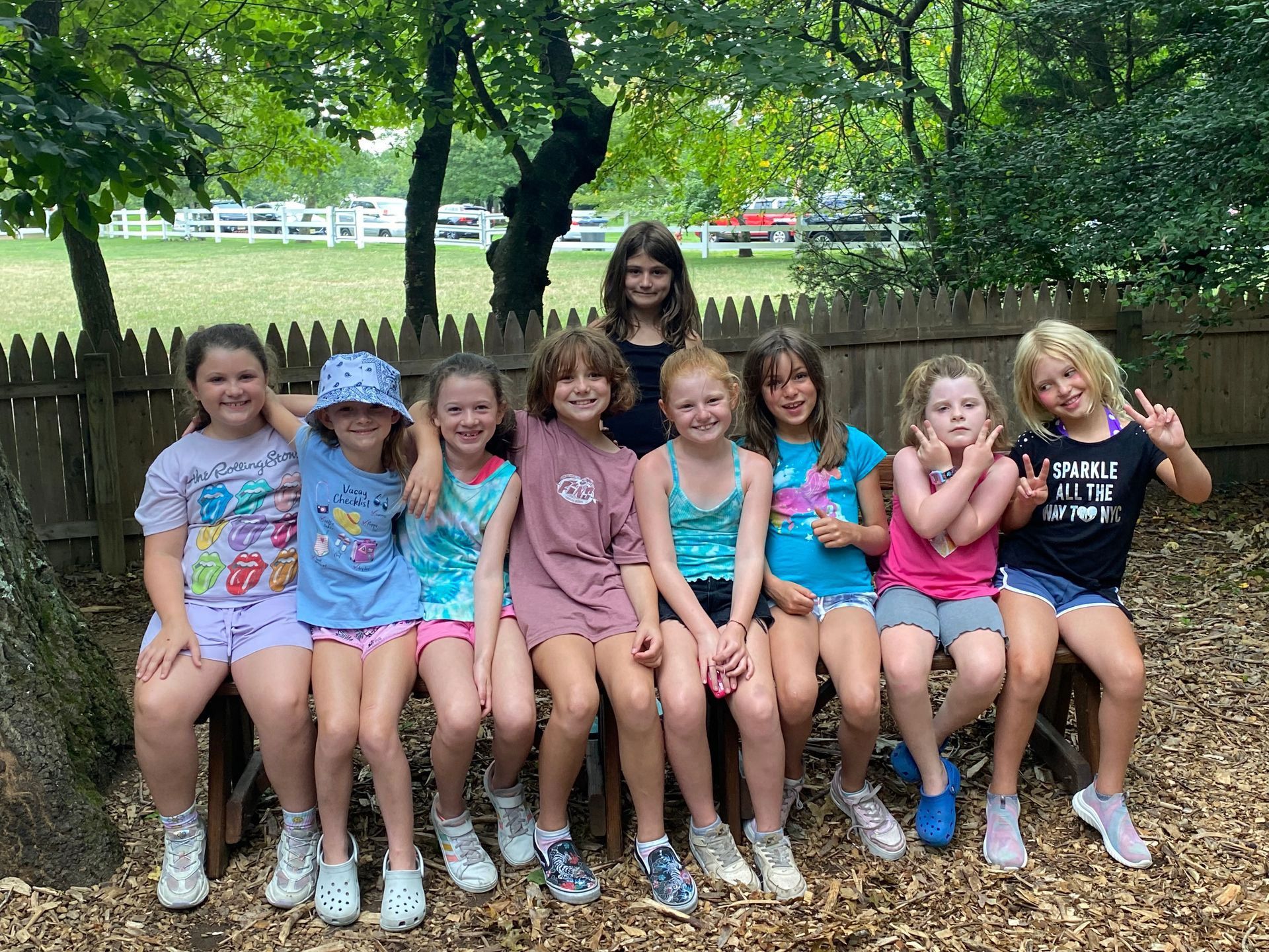 A group of women posing for a picture.