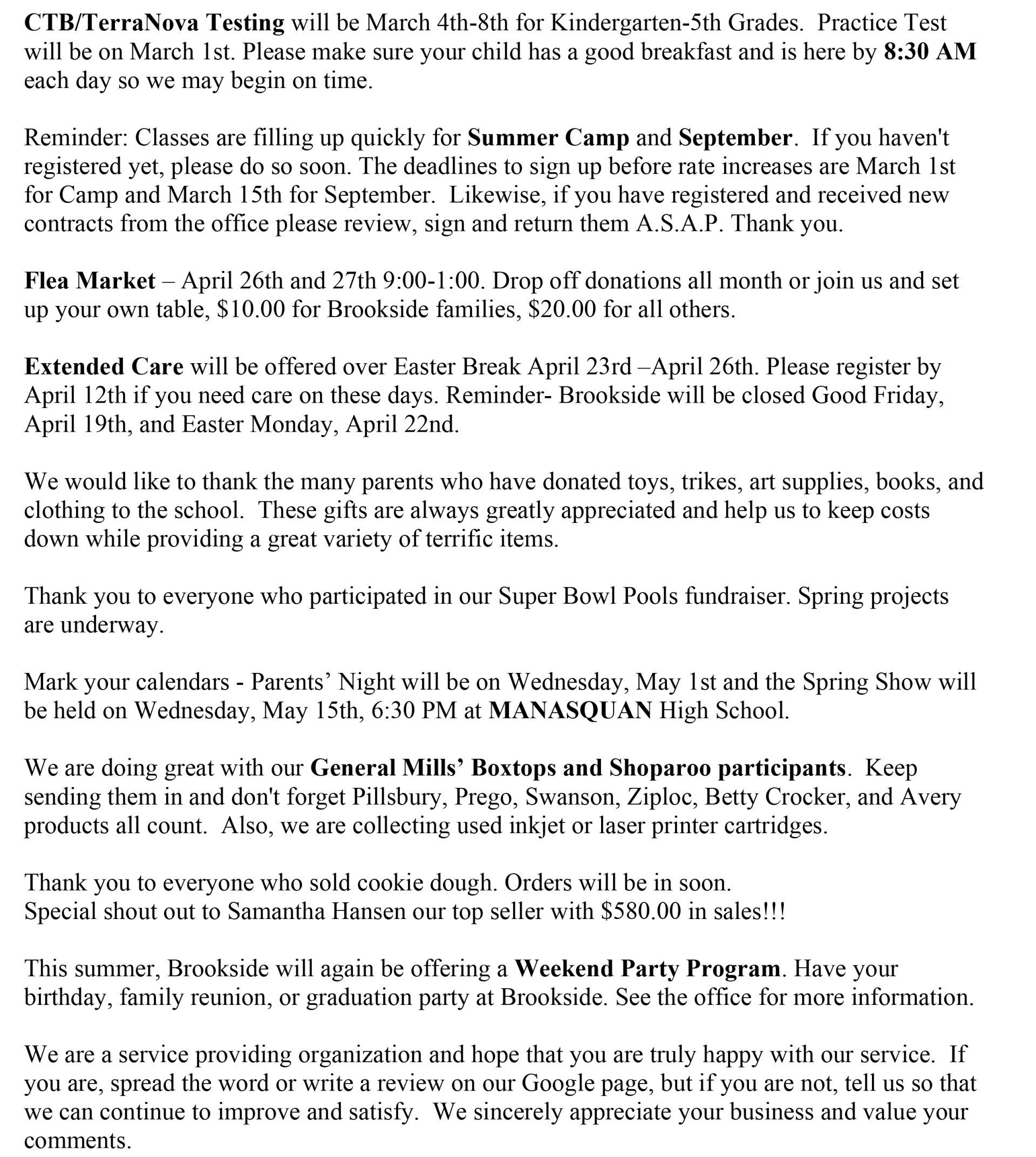 Elementary School Wall Township NJ The Brookside School