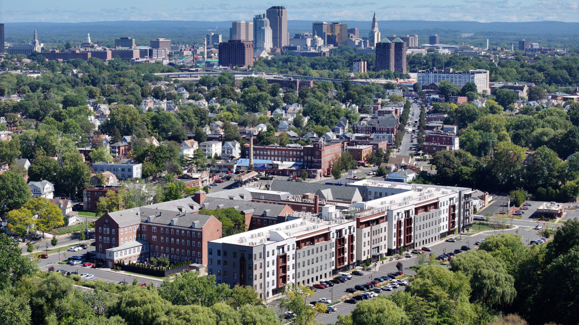An artist 's impression of a rooftop terrace with a fireplace