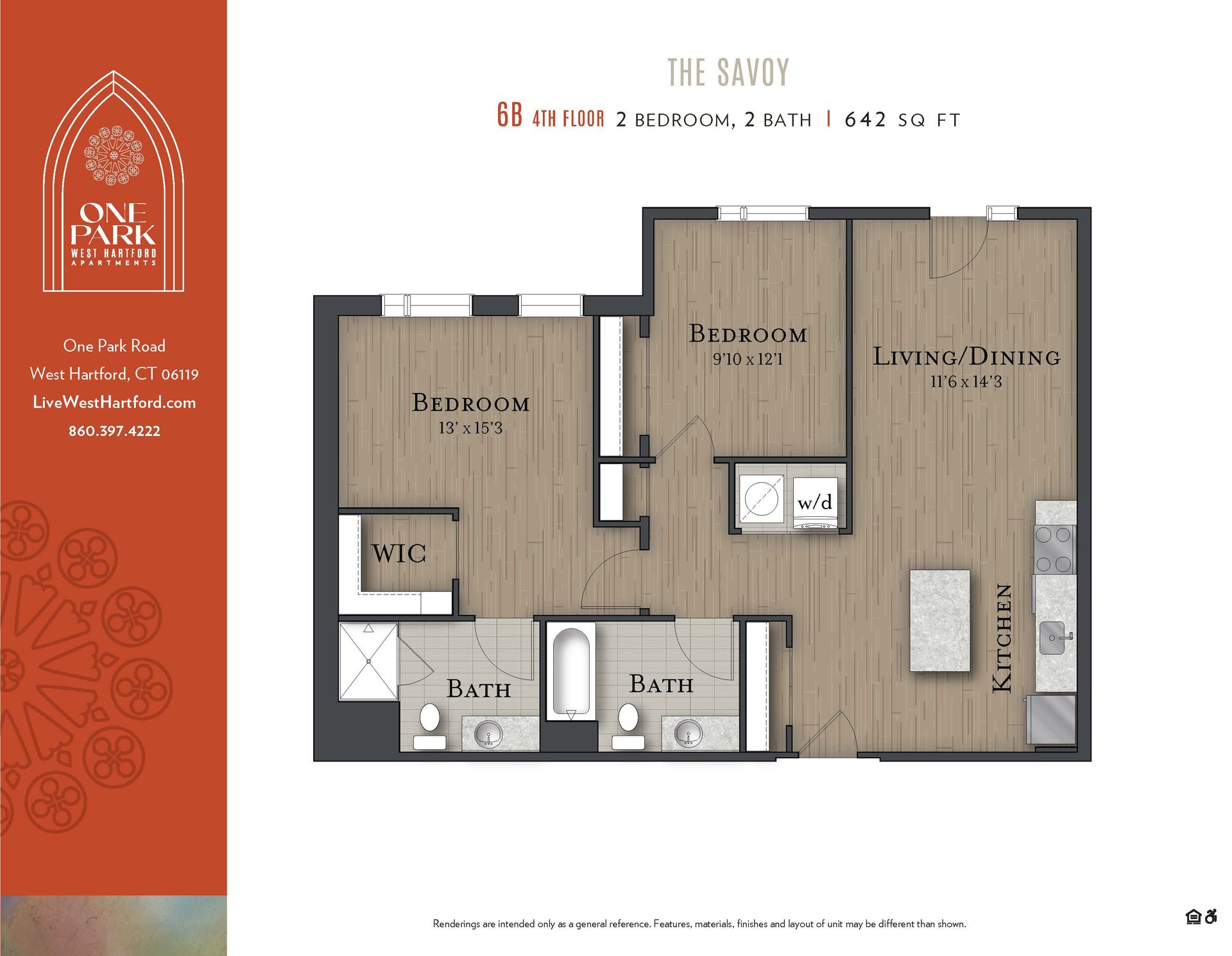 A floor plan for a apartment called the balcony