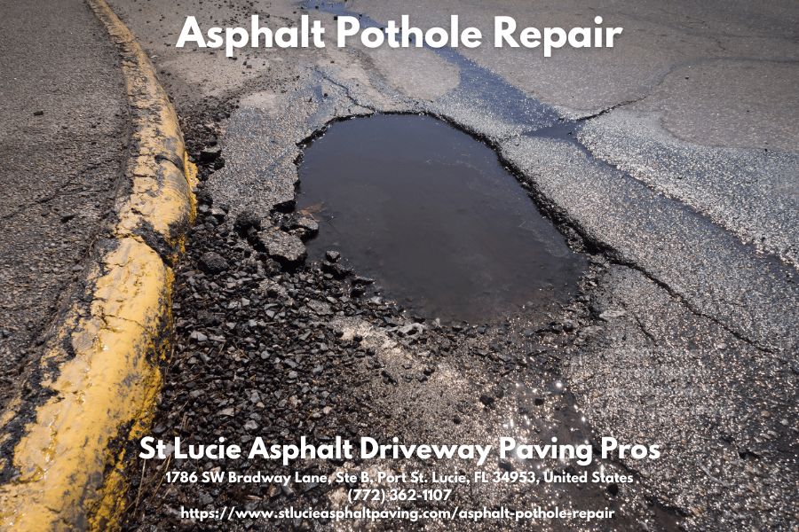 asphalt pothole repair in Port St Lucie, FL