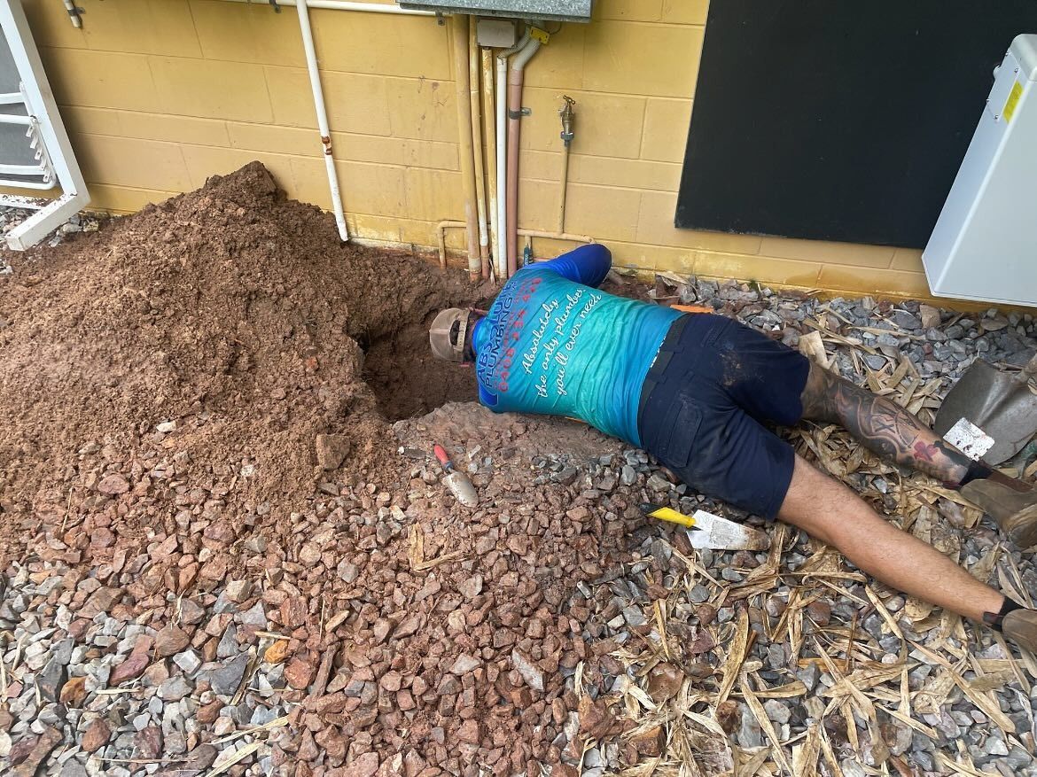 Plumber Checking Pipes for Wet Season