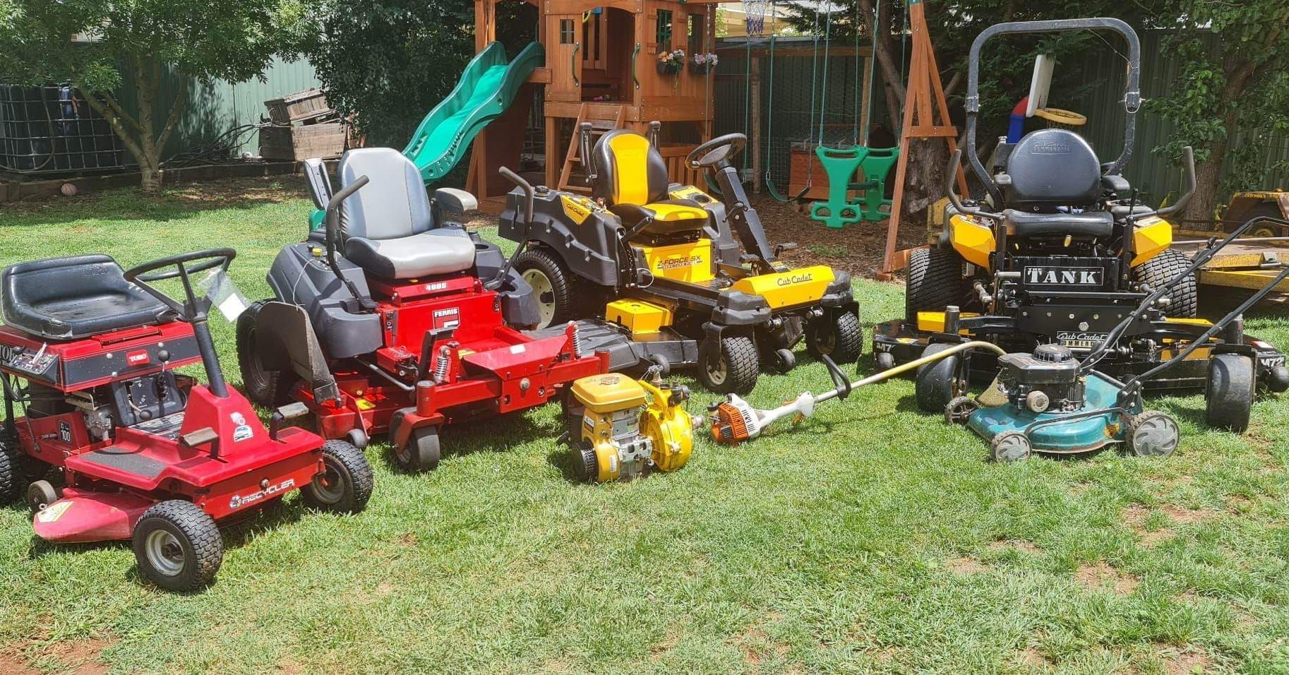 A Lot of Equipment and Machine Use for Cutting Grass | Bathurst, Nsw | Ben's Smallmotor Repairs