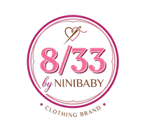 clothing brand elephant 8/33 by ninibaby logo