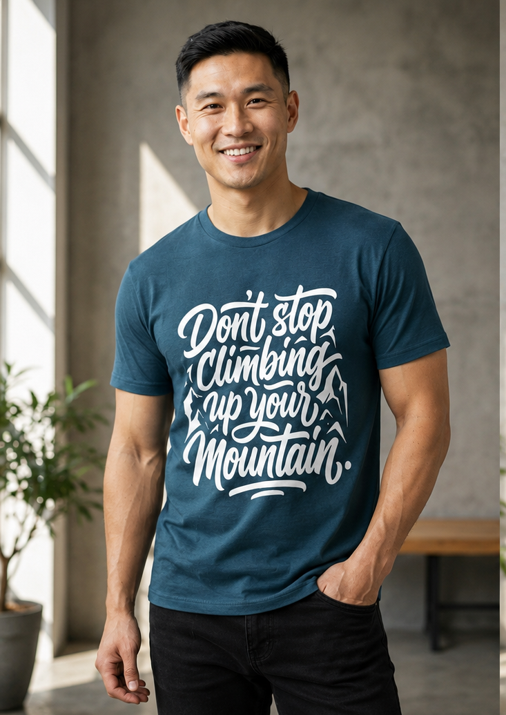 Men's Don't Stop Climbing Up Your Mountain